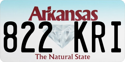 AR license plate 822KRI