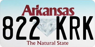 AR license plate 822KRK