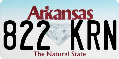 AR license plate 822KRN