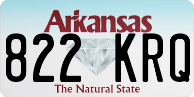 AR license plate 822KRQ