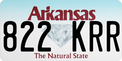 AR license plate 822KRR