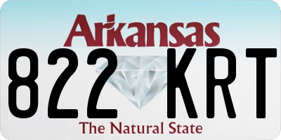 AR license plate 822KRT