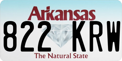 AR license plate 822KRW