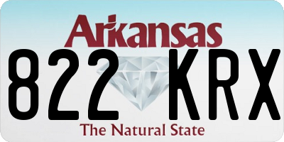 AR license plate 822KRX