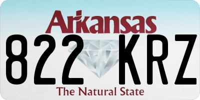 AR license plate 822KRZ