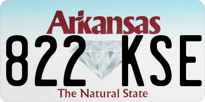AR license plate 822KSE