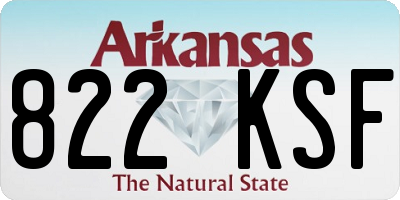AR license plate 822KSF