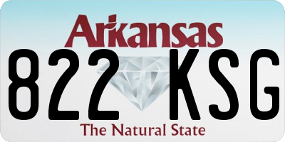AR license plate 822KSG