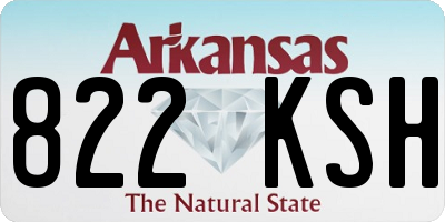 AR license plate 822KSH