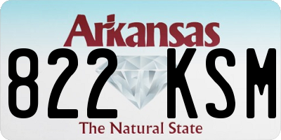 AR license plate 822KSM