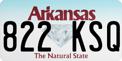 AR license plate 822KSQ
