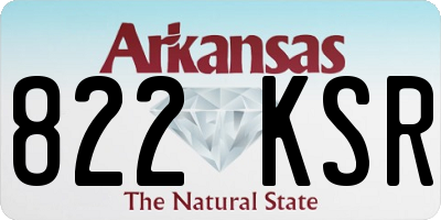 AR license plate 822KSR