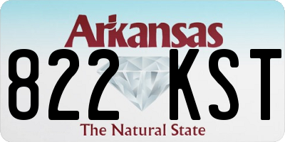 AR license plate 822KST