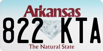 AR license plate 822KTA