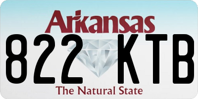 AR license plate 822KTB
