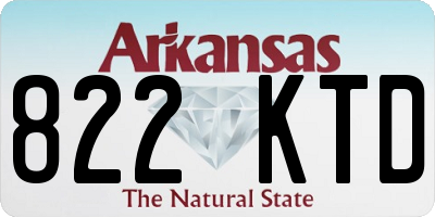 AR license plate 822KTD