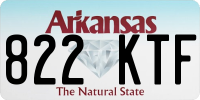 AR license plate 822KTF
