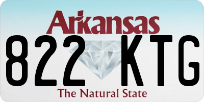 AR license plate 822KTG