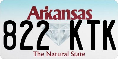 AR license plate 822KTK
