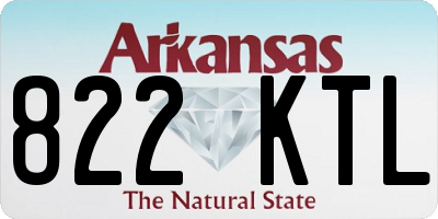 AR license plate 822KTL