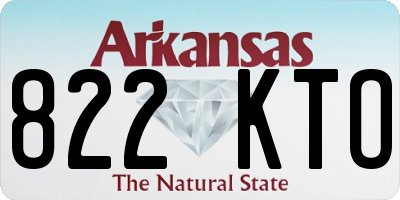 AR license plate 822KTO