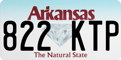 AR license plate 822KTP