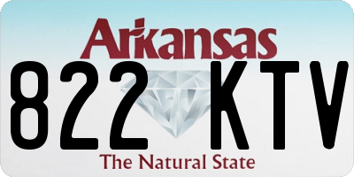 AR license plate 822KTV
