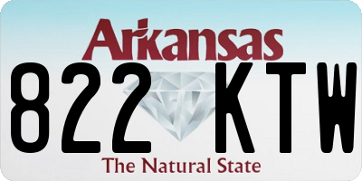 AR license plate 822KTW