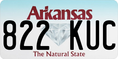 AR license plate 822KUC