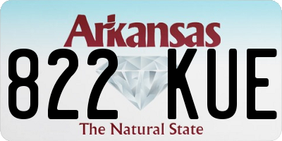 AR license plate 822KUE