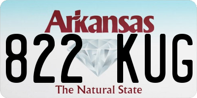 AR license plate 822KUG
