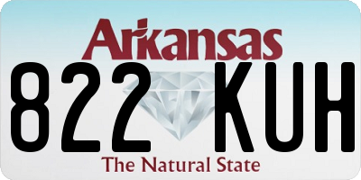 AR license plate 822KUH