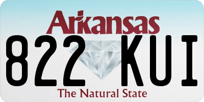AR license plate 822KUI