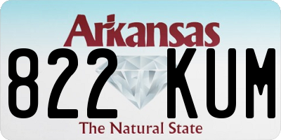AR license plate 822KUM