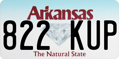AR license plate 822KUP