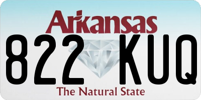 AR license plate 822KUQ