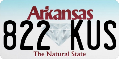 AR license plate 822KUS