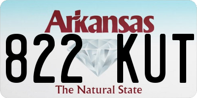 AR license plate 822KUT