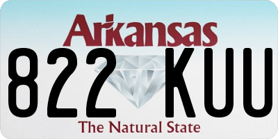 AR license plate 822KUU