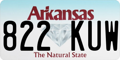 AR license plate 822KUW