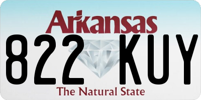 AR license plate 822KUY