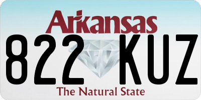 AR license plate 822KUZ