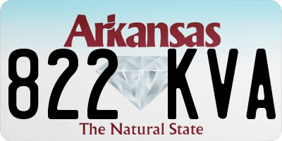 AR license plate 822KVA