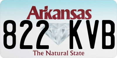 AR license plate 822KVB