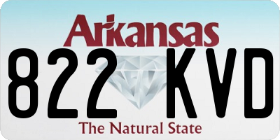 AR license plate 822KVD