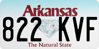 AR license plate 822KVF