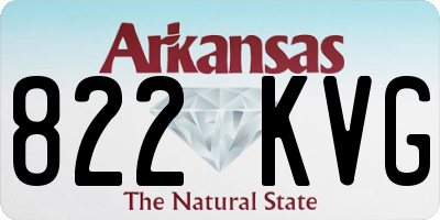 AR license plate 822KVG
