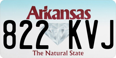AR license plate 822KVJ