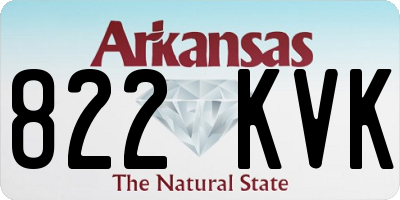 AR license plate 822KVK