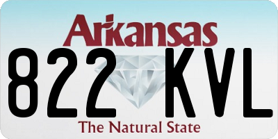 AR license plate 822KVL